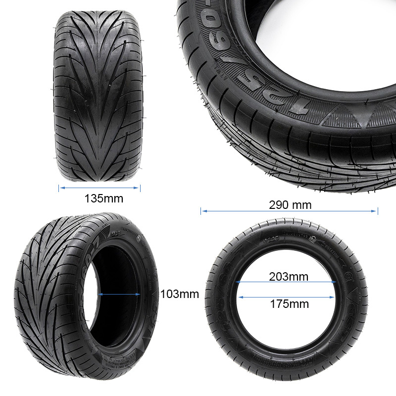 Tubeless Tire 125/60-7 [CST]