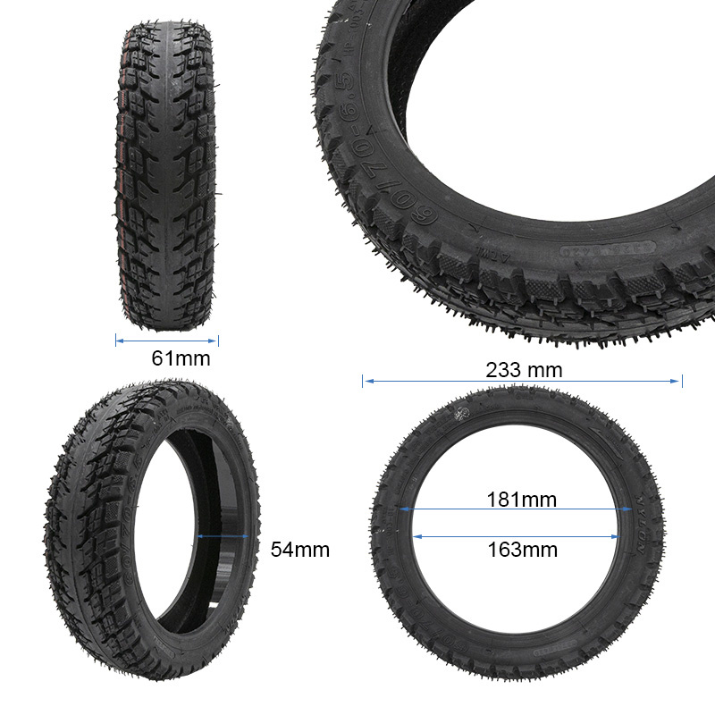 Pneu tubeless off-road 60/70-6,5 avec gel et valve