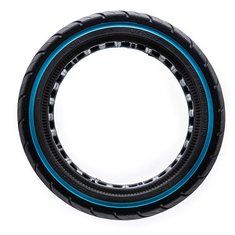 Ultraleichte Vollgummireifen 8,5x2,5-6,1/B58 - blaue Linie (geeignet für Dualtron Mini) [Ewheel]