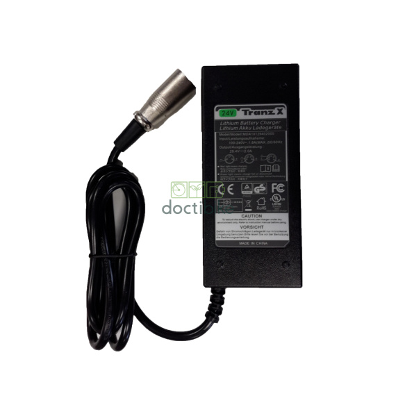Chargeur TranzX 24V 2Ah 4 broches