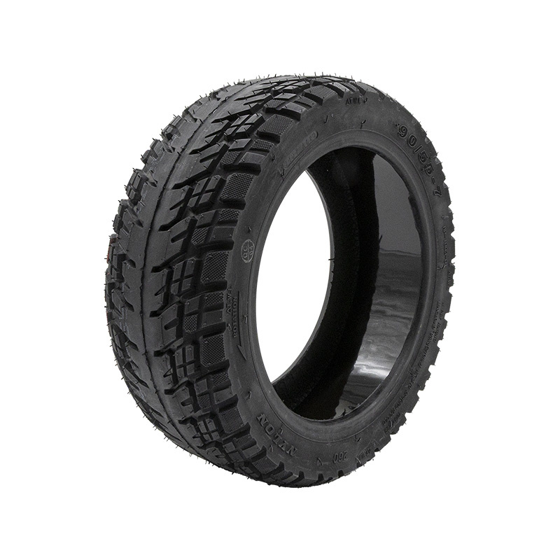 Neumático tubeless offroad 90/55-7 rojo con gel