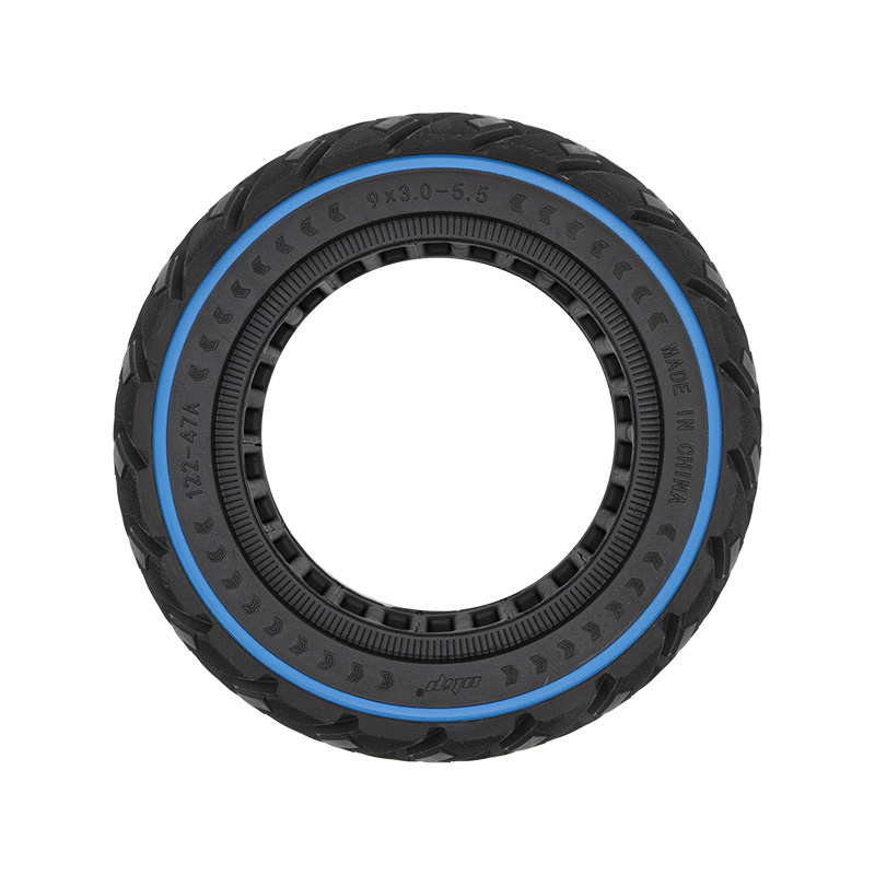 Rueda maciza off-road 9x3-5,5 azul