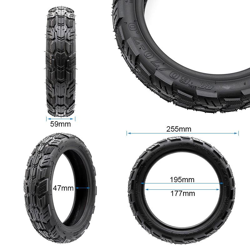 Tubeless Mixed Tire 60/70-7 [Ewheel]