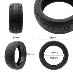Neumático tubeless Offroad 10x3-6,5 [Xuancheng] con GEL