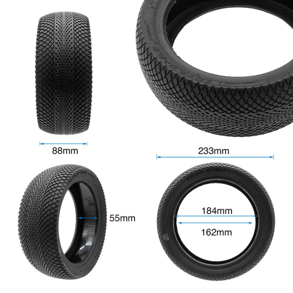 Offroad-band zonder binnenband 10x3-6,5 [Xuancheng] met GEL