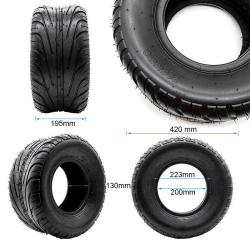 Schlauchloser Reifen 18x9,5-8 / 225/55-8 [Feiben]