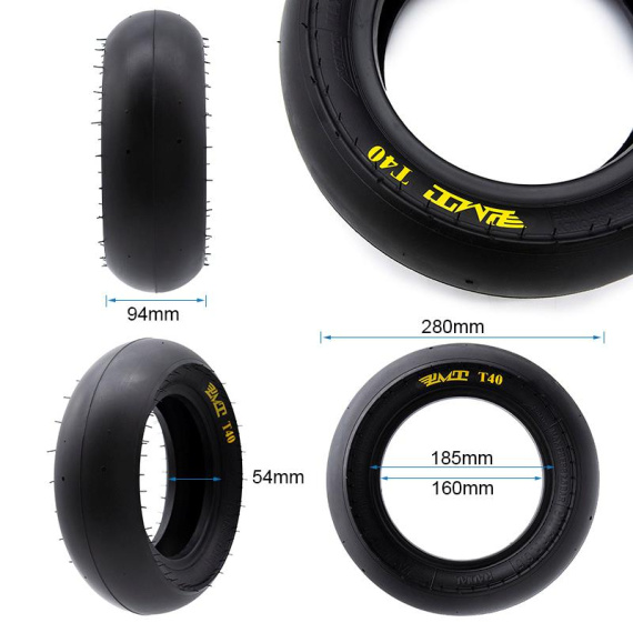 Pneumatic tubeless radial T40 Slick 90/65R6,5 [PMT]