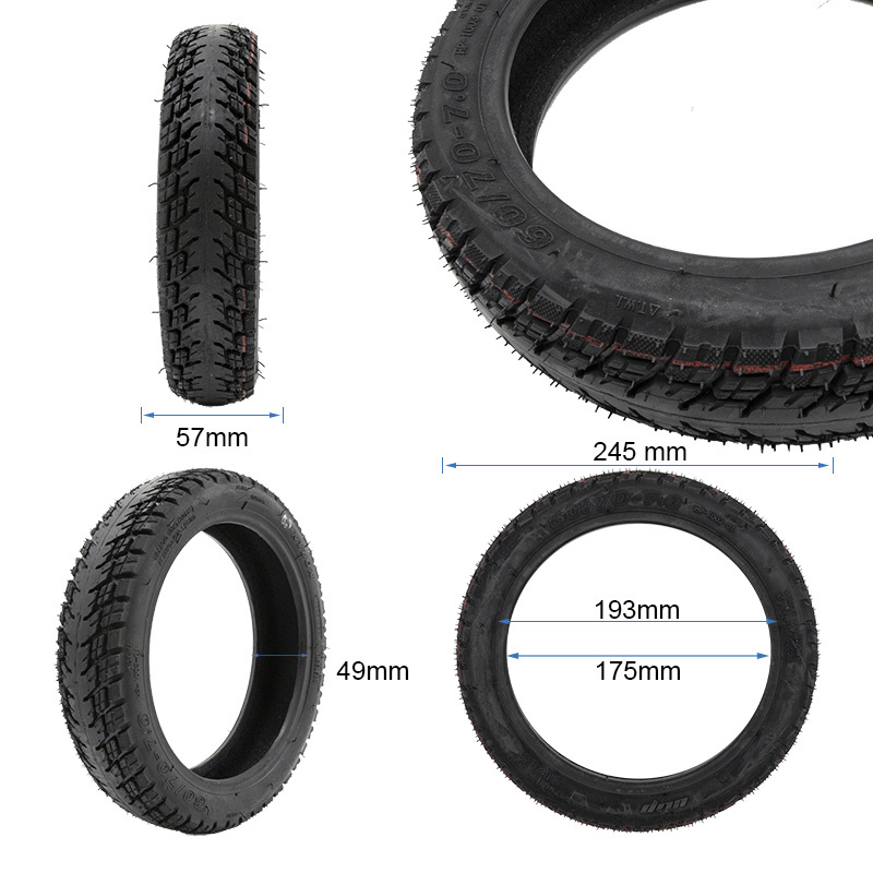 Tubeless off-road tire 60/70-7.0