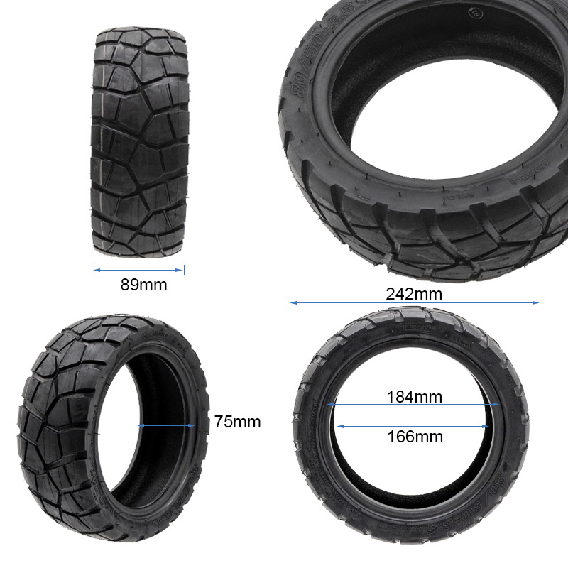Tubeless tire 80/50-6.5 Ewheel Rhinotrack Runflat