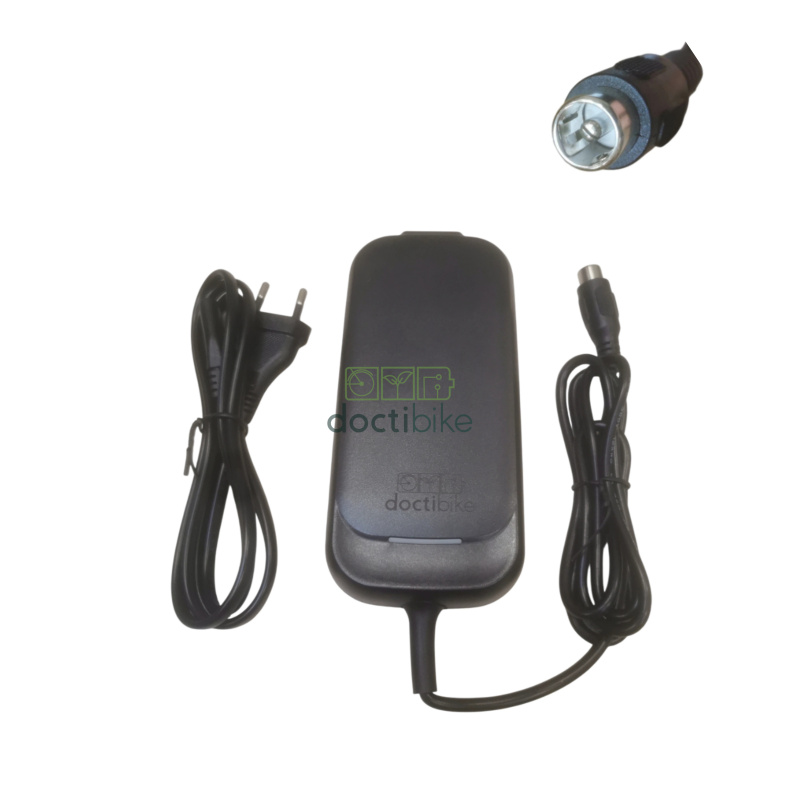 Cargador para bicicleta eléctrica de 36 V - conector para ordenador (RCA)