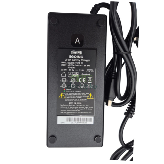 Chargeur Joycube 36V 1,8A Mâle 5 Broches Trapèze