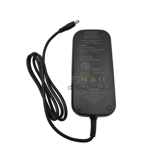 Oplader voor elektrische fiets 36 V – hoofdtelefoonaansluiting (JACK)