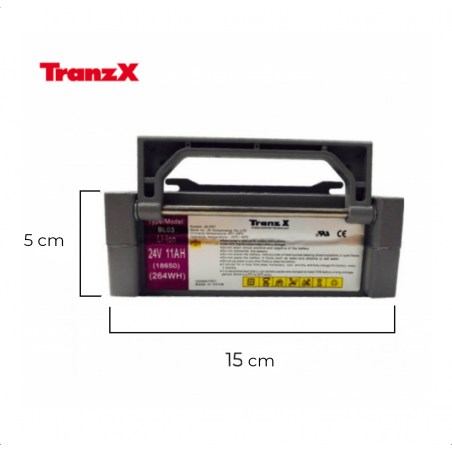 Batterie TRANZX BL03 24V 11 Ah Grise