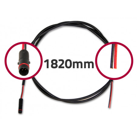 Câble Brose pour feu arrière sans PVC 1820 mm