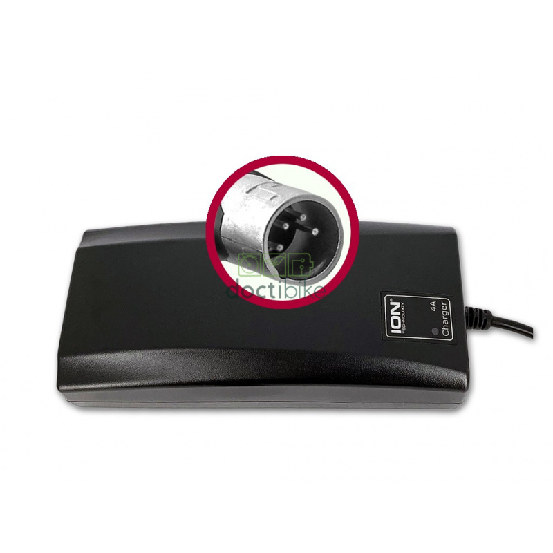 Cargador rápido Batavus/Sparta/Koga 36V4Ah XLR 4 pines