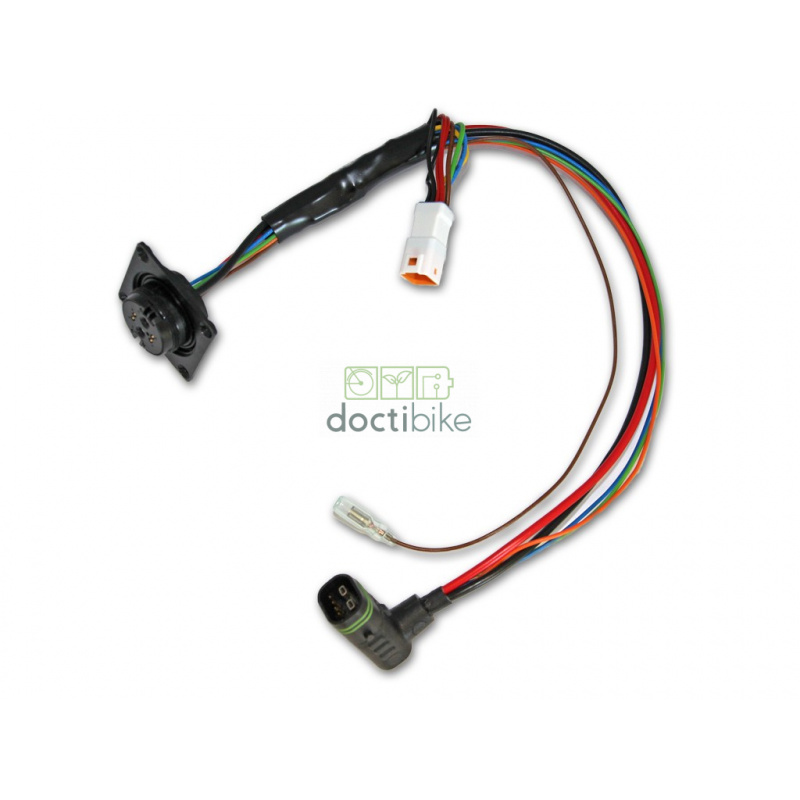 Cable de descarga para la batería Brose Rosenberger Supercore (ángulo recto) con despertador de 350 mm