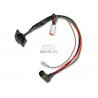 Cable de descarga para la batería Brose Rosenberger Supercore (ángulo recto) con despertador de 350 mm