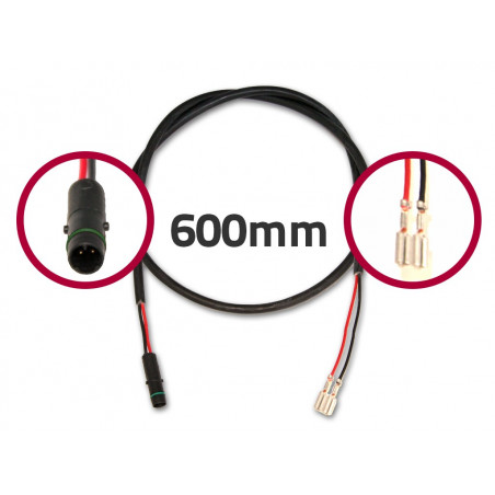 Brose cable for front light with 600 mm lug