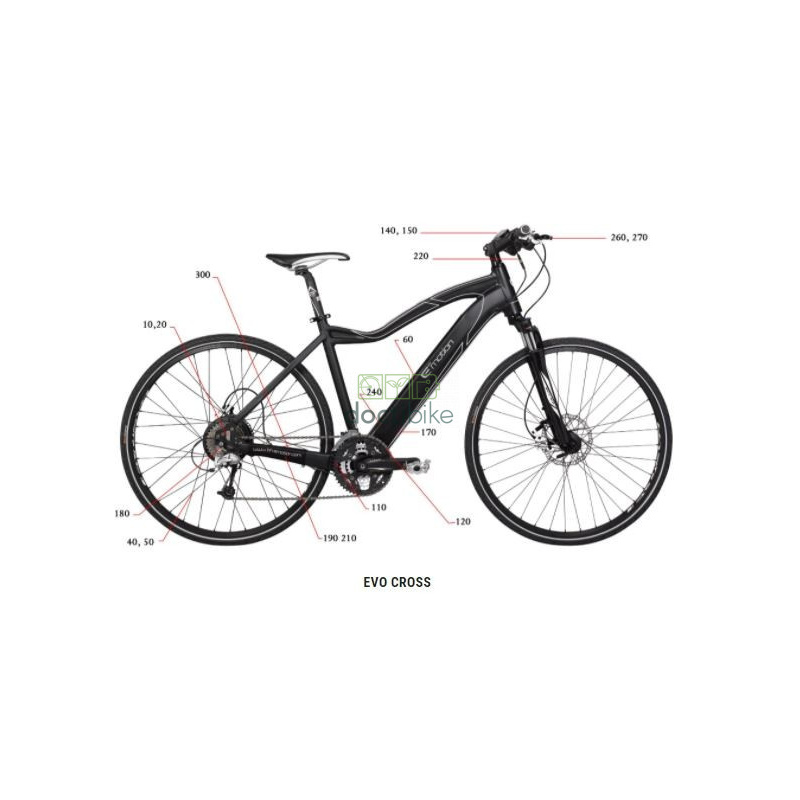 BH EVO EV705 36V 500Wh batería
