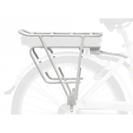 Porte Bagage VAE 26'' - TS2015/16 & Bafang - Alu - Blanc