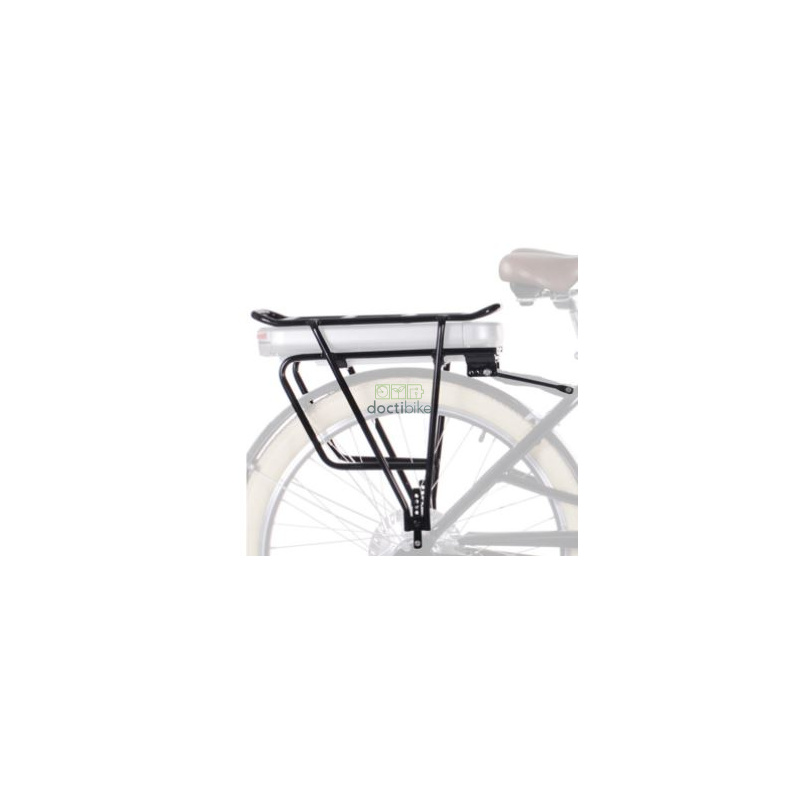 Portaequipajes bicicleta eléctrica de 28'' - TS2015/16 y Bafang - Alu - Negro