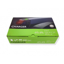 Cargador Sparta/Koga 36V2Ah XLR 4-pin Cargador Sparta/Koga 36V2Ah XLR 4-pin