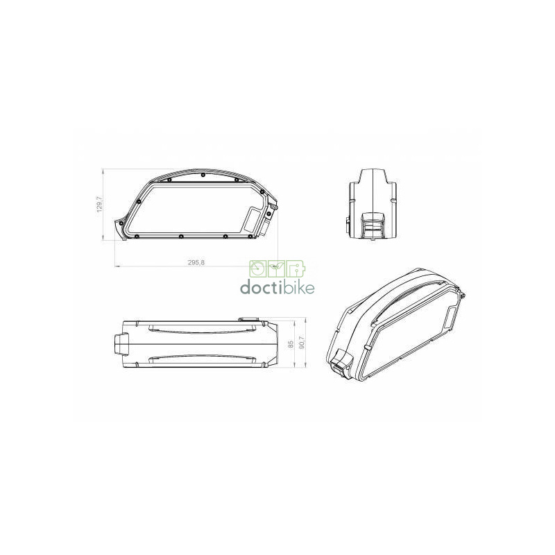 Kompatibler Akku BOSCH PowerPack 612Wh Rahmen