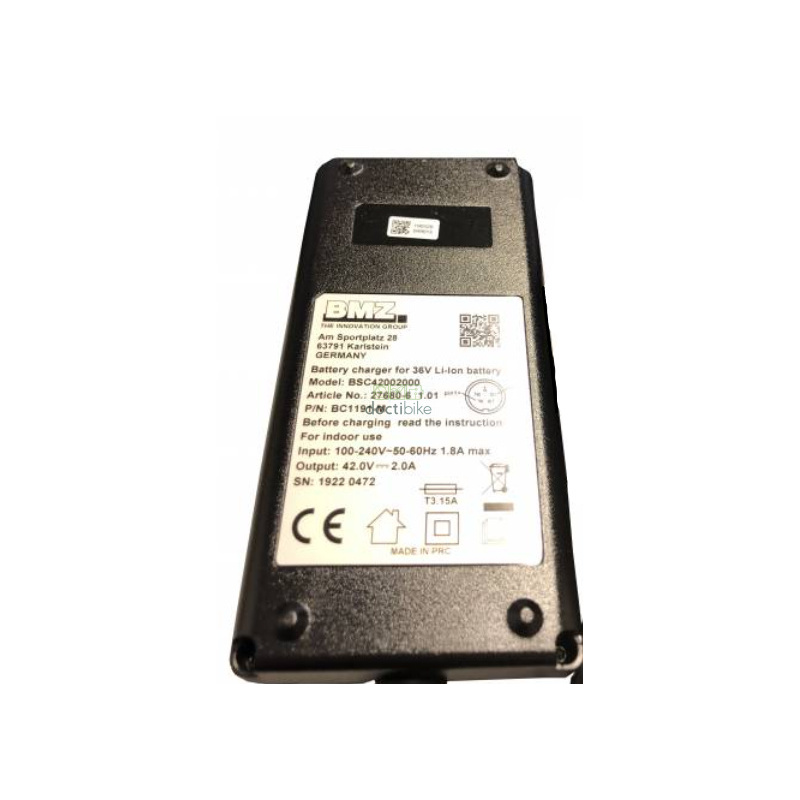 Chargeur BMZ Brompton 36V 2Ah 5 broches