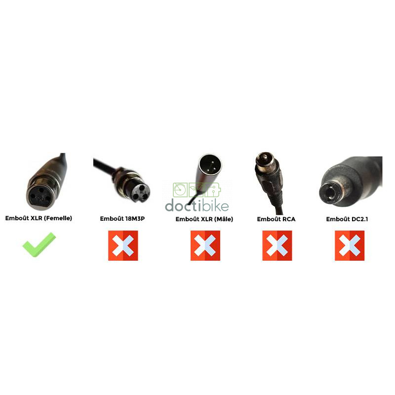 Chargeur Lithium Ion 24V2A - Embout XLR Femelle