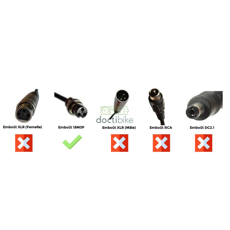 Lithium Ion 24V2A charger - 18M3P tip