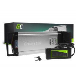 Batterie Porte-bagages Green Cell 24V 8.8Ah avec chargeur (38x15cm)