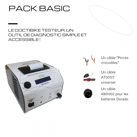 Pack BASIC : Doctibike Testeur et câbles universels