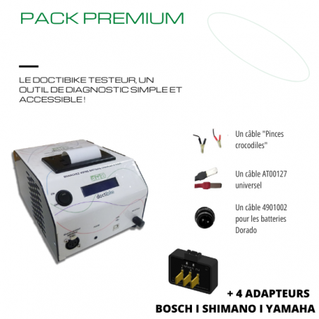 PREMIUM-Paket: Doctibike Tester und Kabel von Topmarken