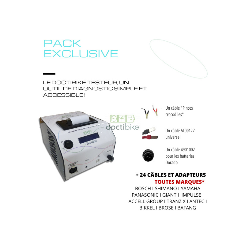 Pack EXCLUSIVE : Doctibike Testeur et tous les câbles