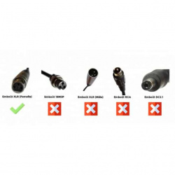 Cargador de iones de litio 36V2A para baterías de bicicletas eléctricas - Conector XLR hembra Cargador de iones de litio 36V2A para baterías de bicicletas eléctricas - Conector XLR hembra
