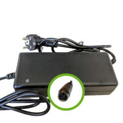 Lithium-Ionen-Ladegerät 24V2A - XLR-Stecker weiblich Lithium-Ionen-Ladegerät 24V2A - XLR-Stecker weiblich
