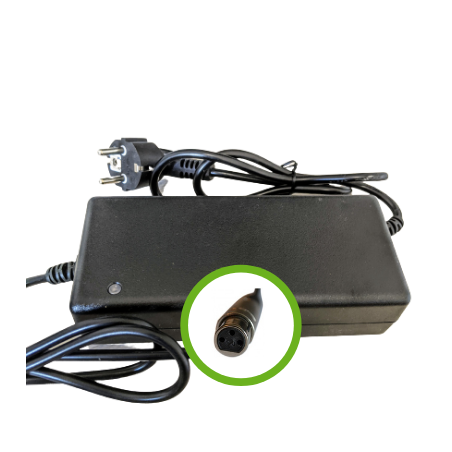 Chargeur Lithium Ion 36V2A pour batterie de vélo électrique - Embout XLR Femelle