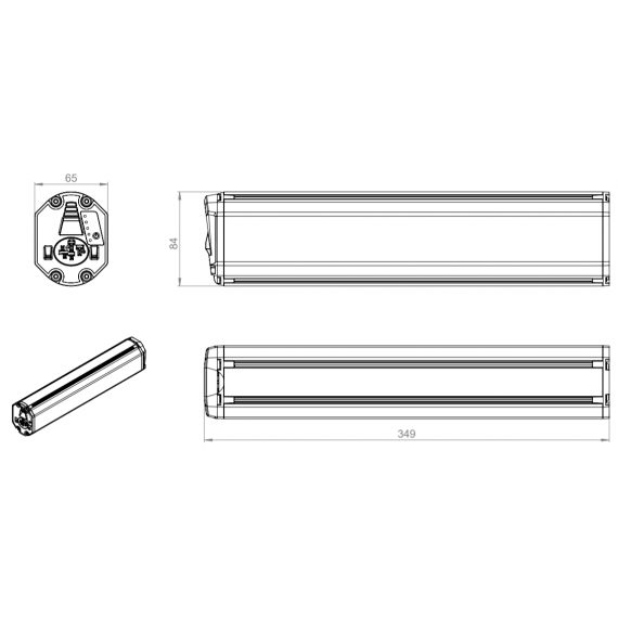 Batterie Compatible Bosch PowerPack 461Wh Intube Horizontale