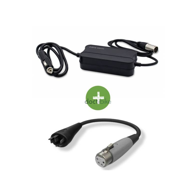 Chargeur de voiture Bosch & son adaptateur