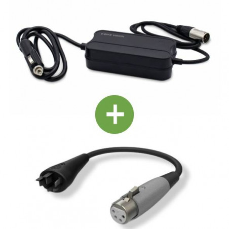 Chargeur de voiture Bosch & son adaptateur