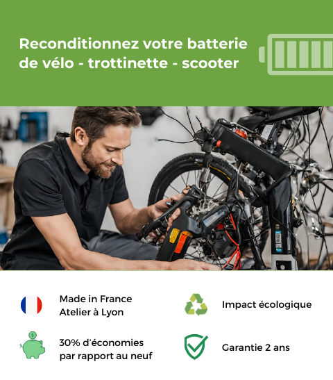 Reconditionnement batterie Cyclovert Tour de France VTT